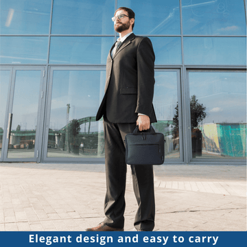 Black Portable Bible Carrying Case with Strap - GoVeU