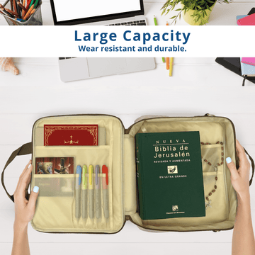 Pink Portable Bible Carrying Case with Strap - GoVeU